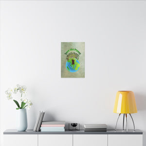 Save the planet, Matte Canvas, Stretched, 0.75"
