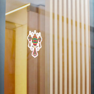 Colorful diwali lantern kiss-cut vinyl decal - home decor decals