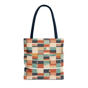 Aztec Patchwork Tote Bag – Boho Geometric All-Over Print Tote