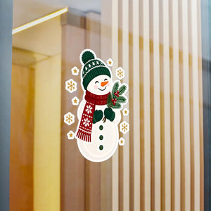 Snowman christmas kiss-cut vinyl decal - home decor decals