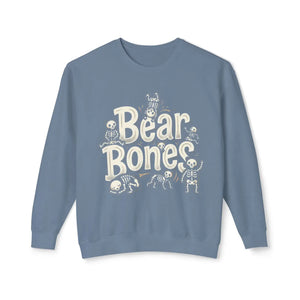 Bear Bone Crewneck Sweatshirt — Subtle Watercolor Wildlife Graphic