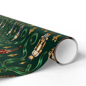 Luxury christmas wrapping paper – emerald green holiday gift wrap
