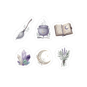 DipaliZ lavender and sage sticker pack printed on a white surface
