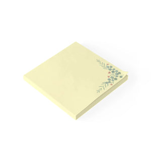 Eucalyptus sprig corner post-it note pads | floral sticky notes - notebooks & notepads