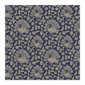 Peacock Paisley Cotton Fabric Yardage — Combed Cotton Prima