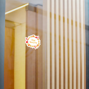 Happy Thanksgiving, Kiss-Cut Vinyl Decals