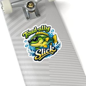 Kiss-cut white margin around the DipaliZ funny bass illustration