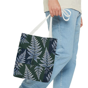 Fern Pattern Tote Bag — Botanical All-Over Print Canvas Tote
