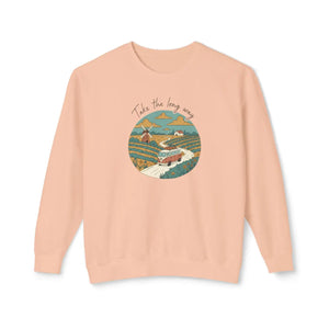 Coastal countryside landscape sweatshirt - sweatshirts