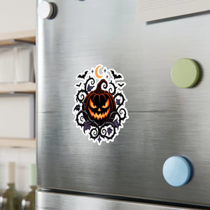 Halloween pumpkin kiss-cut vinyl decal - home decor decals
