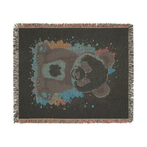 Panda Woven Blanket — Cute Cartoon Panda Throw for Kids & Nursery