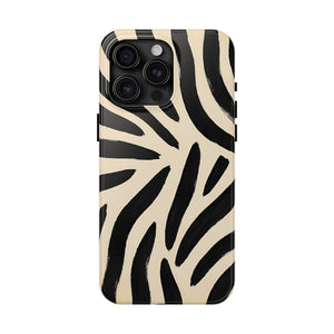 Zebra Print Tough Phone Case