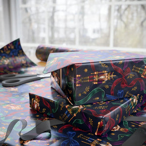 Festive holiday pattern wrapping paper