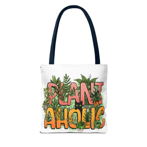 Plantaholic Tote Bag — Cute 'Plant Aholic' Eco Shopper for Plant Lovers