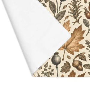 Autumn woodland leaves and acorns placemat - placemats