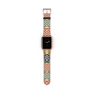 DipaliZ boho Aztec strap listed in 38-41 mm and 42-45 mm case sizes