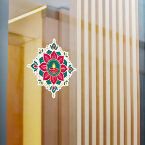 Diya mandala kiss-cut vinyl decal - home decor decals