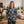 Floral Hoodie — Dark Green Hellebore All-Over Print Pullover