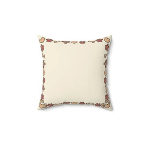 Personalized Dog Photo Pillow — Custom Pet Name "ZEUS" Square Throw Pillow, Cute Heart & Paw Border