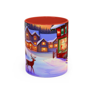 Christmas Winter, Accent Coffee Mug, 11oz