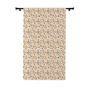DipaliZ 50 by 84 inch blackout curtain with a soft leaf repeat