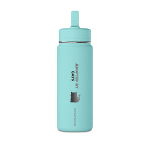 Cat Silhouette 20oz Water Bottle — Cute Minimalist Cat Drink Bottle