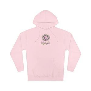 Cabbage makes everything better floral hooded sweatshirt - sweatshirts