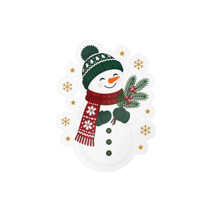 Snowman christmas kiss-cut vinyl decal - home decor decals