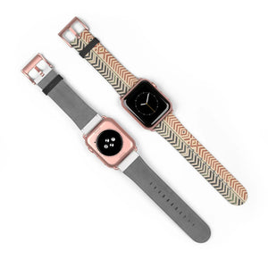 Tribal Chevron Pattern Watch Band - Boho Geometric Apple Watch Strap