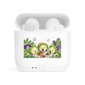 Kawaii cabbage garden wireless earbuds - headphones