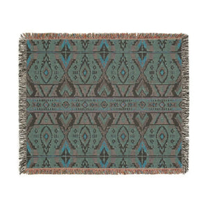 Original DipaliZ geometric artwork printed into a woven throw