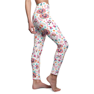 Disco Ghosts Women's Leggings — Cute Halloween Party AOP Leggings