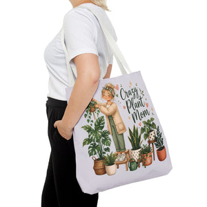 Crazy Plant Mom Tote Bag — Plant Lover Canvas Tote