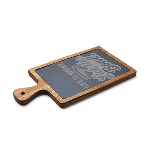 Life is short lick the bowl charcuterie board | engraved cheese slate - cutting boards