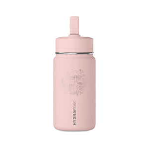 Floral anchor pattern printed across a DipaliZ 14 fl oz mini water bottle