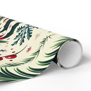 Festive Botanical Christmas Wrapping Paper