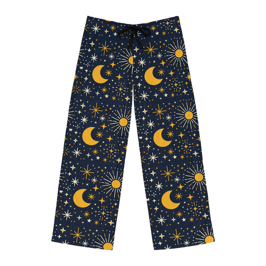 Sun Moon and stars, Men's Pajama Pants (AOP)