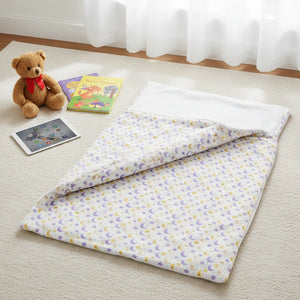 Children's Minky Sleeping Bag – Pastel Moon & Stars Cozy Nap Sack