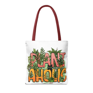 Plantaholic Tote Bag — Cute 'Plant Aholic' Eco Shopper for Plant Lovers