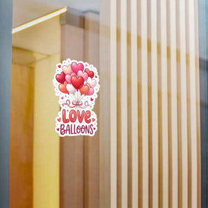 DipaliZ Love Balloons Kiss-cut Vinyl Decals Satin Finish