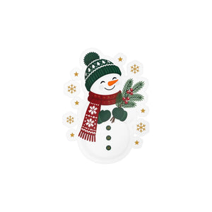 Snowman christmas kiss-cut vinyl decal - home decor decals