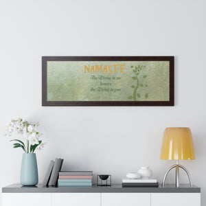 Namaste, Framed Horizontal Poster
