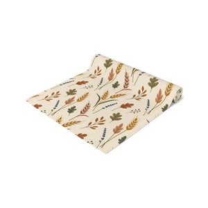 Autumn Meadow Table Runner — Neutral Floral Fall Decor