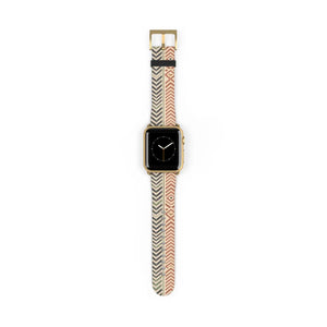 Four matte hardware finishes are available for this DipaliZ chevron watch band