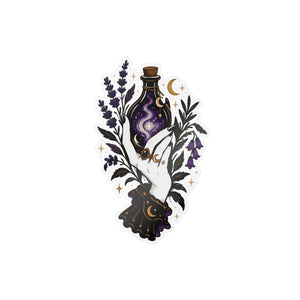 Mystical potion botanical kiss-cut vinyl decal - home decor decals