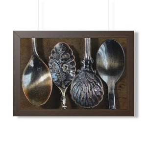 Coffee spoons, Framed Horizontal Poster