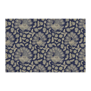 Peacock Paisley Cotton Fabric Yardage — Combed Cotton Prima