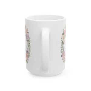 Floral Retirement Mug — "Retired but still fabulous" Ceramic Coffee Cup