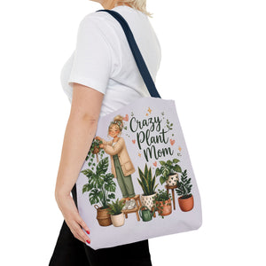 Crazy Plant Mom Tote Bag — Plant Lover Canvas Tote