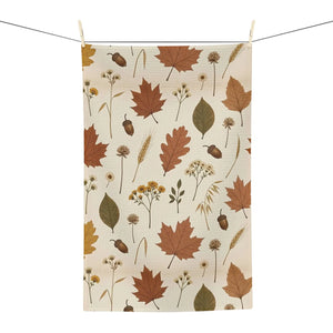 DipaliZ autumn towel draped over an oven handle